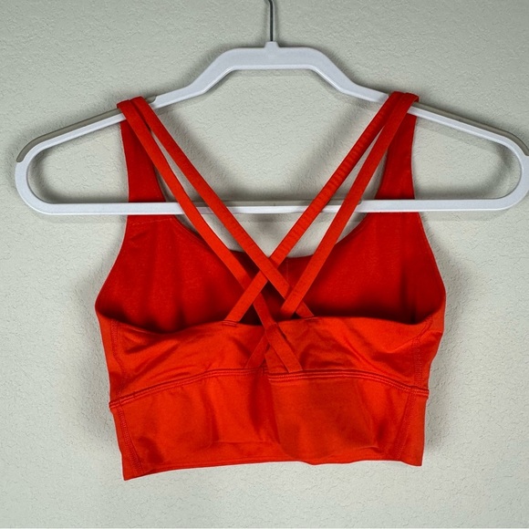 Lululemon SoulCycle Orange Medium Support B-D Cups Energy Longline Sports Bra 6 - Picture 2 of 5